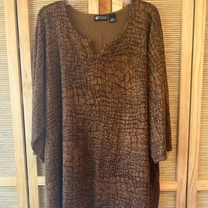 Woman’s plus size acrylic knit sweater